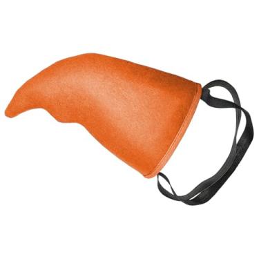 Imagem de MotiveTech Fantasia de tubarão para festa de formatura de clube, acessórios para fantasia de tubarão para adultos, Laranja