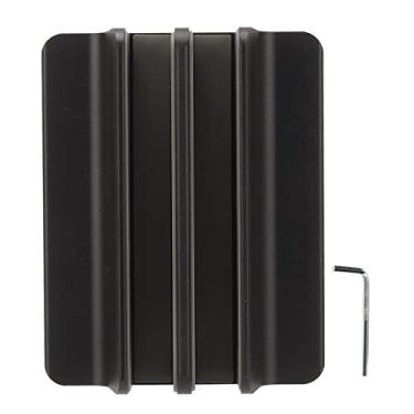 Imagem de Suporte de Mesa Vertical para Laptop Liga de Alumínio Doca Dupla Preto Multifuncional Resfriamento Suporte de Mesa para Laptop