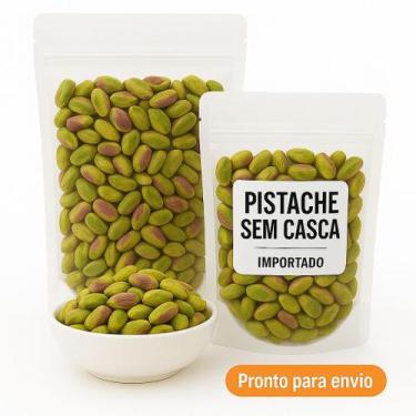 Imagem de Pistache Cru Inteiro Sem Casca Importado 500gr - MN PLUS