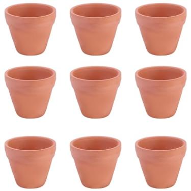 Imagem de GORGECRAFT 10 Pçs Pequenos Vasos de Terracota Granel Cerâmica Porcelana Planta Cacto Flor Mini Vaso com Orifício de Drenagem para Suculentas DIY Artesanato Casamento Decoração Escritório Casa