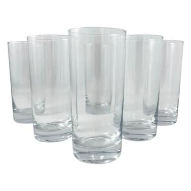 Imagem de 06 Copos Vidro 465ml Long Drink Suco Água Vital Fracalanza