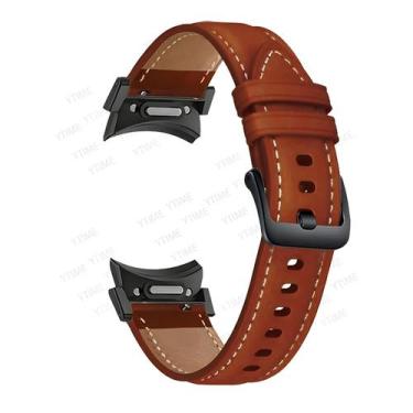 Imagem de Pulseira De Couro Para Samsung Galaxy Watch 7 6 5 4 Classic pro FE Sem