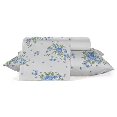 Imagem de Jogo Roupa de Cama Queen 3 peças, 100% algodão 150 fios Teka Diamante