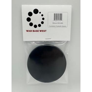 Imagem de War Base West 90mm Round Gaming Base, 3-Pack, Compatible with Warhammer 40k & Age of Sigmar