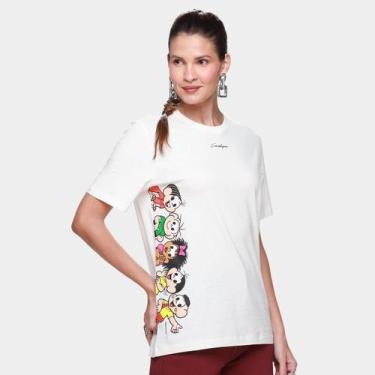 Imagem de Camiseta Cavalera Indie Turma Da Mônica Feminina, Off white, M