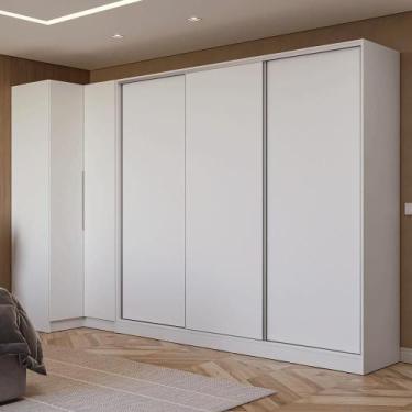 Imagem de Guarda-roupa Modulado Neo + Guarda-roupa Royale 3 Portas De Correr Bra