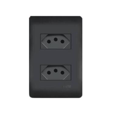 Imagem de Conjunto Tomada Dupla 10a Fame Habitat Black