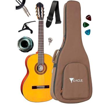 Imagem de Violão Canhoto Eagle Dh69 Eletroacústico Com Bag + Acessórios (STVG)