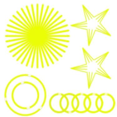 Imagem de NUDALA Pulseira De Bastões Luminosos Em Massa Atacado Brilha No Escuro Para Festa De Páscoa Stuffers 100 Colares De Bastões Luminosos De 8 ”Com 100 Conectores Para Páscoa Halloween Carnaval De Anivers