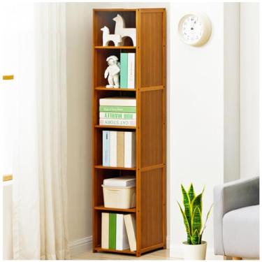 Imagem de AKALNNB Estante rotativa para livros estante rotativa estante giratória de madeira maciça prateleira de exibição multicamadas rack de CD jornal estante A4, 40 × 127 cm/15,7