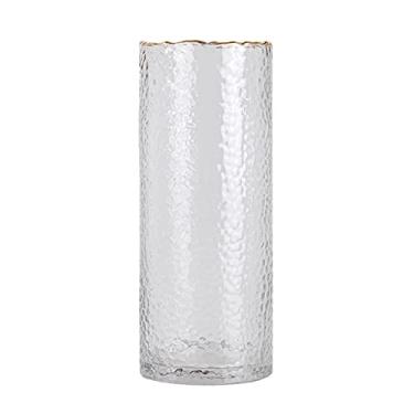 Imagem de CUTPOIY Vaso de vidro cilíndrico, vaso hidropônico de flores frescas espesso, ferramentas transparentes para cultivo de flores (12 * 30 cm)