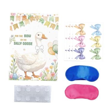 Imagem de predolo Adesivo de Laço para Festa com Tema de Ganso, Lindo Pôster Grande para Meninas E Meninos, Lembrancinhas Infantis, Adesivo de Laço para Carnaval