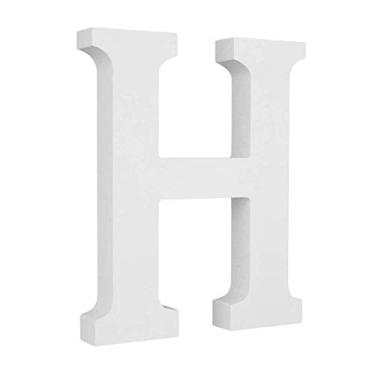 Imagem de Zhjvihx Decoração de Alfabeto de Letras de Madeira, Decoração de Alfabeto de 15cm de Altura, Acabamento Polido, Suspensão de Parede, Mdf Flexível para Festa de Casamento (8#47)