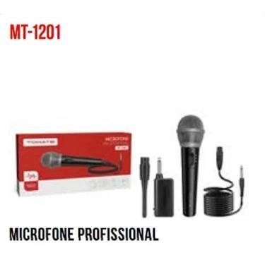 Imagem de Microfone Profissional 2 em 1 com e sem fio Tomate MT-1201