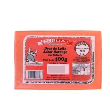 Imagem de Doce de leite em barra 400g - Com Morango - Doces Uai
