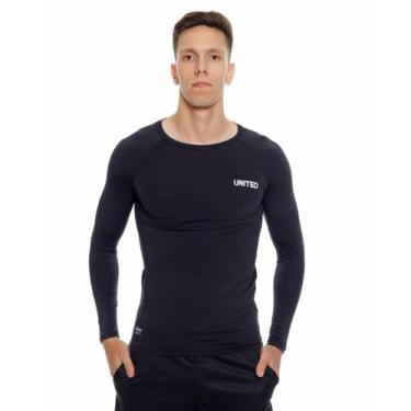 Imagem de Camiseta de compressão térmica Manga longa United Proteção Solar UV, P