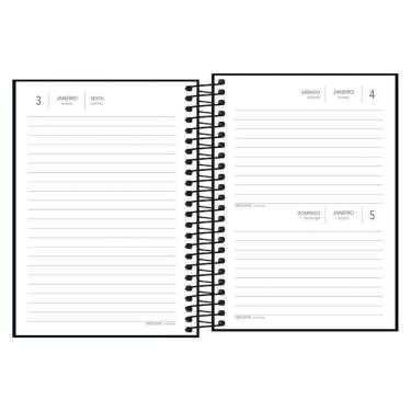 Imagem de Agenda 2020 Espiral Diária Pepper Preta, Tilibra - 179698