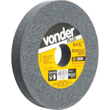 Imagem de Rebolo Reto 152,4X19,0X31,8 G80 Verde Para Vídea 39Cvd - Von