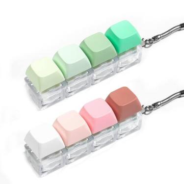 Imagem de Toy Fidget Keyboard Toy Mintcaps, 2 peças, chaveiro Clicker