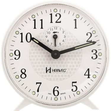 Imagem de Despertador Mecânico Herweg Ref: 2220-021 Branco À Corda