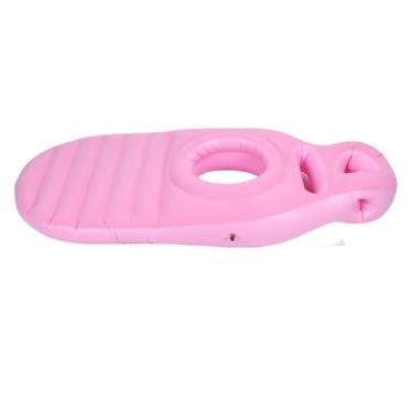 Imagem de Dpofirs Travesseiro Inflável Com Buraco de Barriga, Travesseiro de Corpo Inteiro para Dormentes de Estômago, Colchão de para Dormir, de Massagem Flutuando para Mulheres (Rosa)