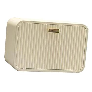 Imagem de Generic Tampa da Caixa de Tecido, Instalação Simples, Economia de Espaço, Suporte de Tecido Montado na Parede, à Prova d'água para Banheiro (Branco leitoso)