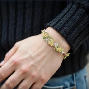 Imagem de Pulseiras Gardenia Ctystal para mulheres, boho, alívio de estresse, ioga, estética, natural, com contas com caixa, One Size, Cristal, Sem Pedra Preciosa
