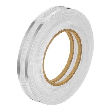 Imagem de Generic 2 peças de azulejos prateados linhas metálicas fita espelhada 0,5 cm x 164 pés decoração de chão adesivo de costura de parede impermeável fita de vedação de lacuna para cozinha armário de