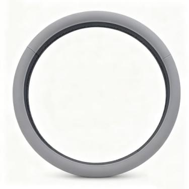 Imagem de Capa de volante, couro de silicone antiderrapante e respirável, ajuste universal para carro, caminhão, SUV, fácil de instalar, aderência segura