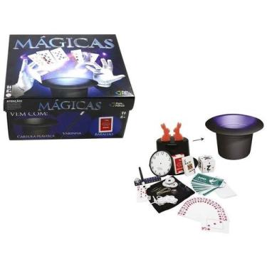 Imagem de Brinquedo Infantil 30 Truques de Mágicas Com Cartola e Varinha Pais & 