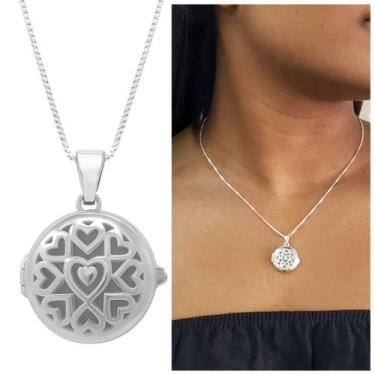 Imagem de Relicário Feminino redondo de Prata 925 para Aromaterapia - Morganitte