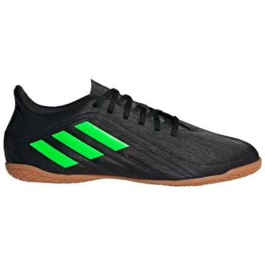 Imagem de Chuteira Futsal Adidas Deportivo IN - Masculino - Preto-Verde, 45