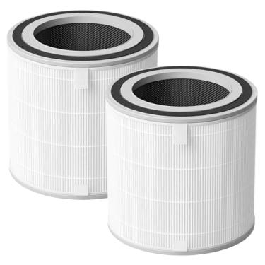 Imagem de Pacote com 2 filtros compatíveis com purificadores de ar SwitchBot, filtragem HEPA de 3 estágios com 2 filtros laváveis, compare com a peça W5302310