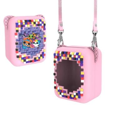 Imagem de Capa de silicone e cordão para brinquedo digital Bitzee para animais d