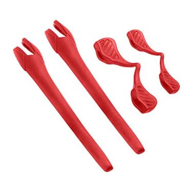 Imagem de BLAZERBUCK Kits de meias de reposição para óculos de sol Oakley Radar EV Series – Vermelho