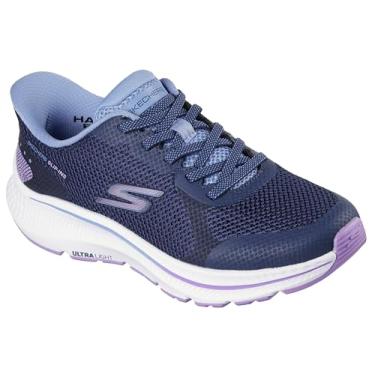 Imagem de Skechers Tênis feminino Go Run Consistent 2.0 Captiva Hands Free Slip-ins, Azul-marinho/lavanda, 37