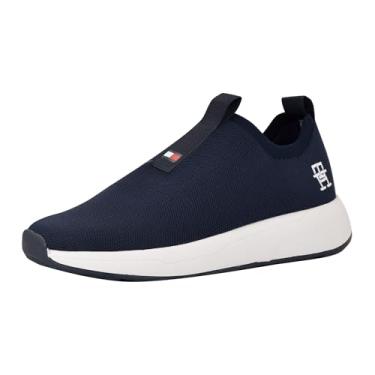Imagem de Tommy Hilfiger Tênis feminino Ada, azul escuro/branco 400, 38