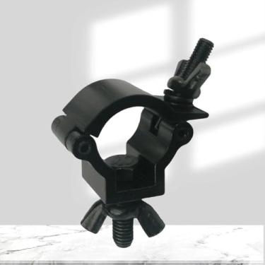 Imagem de 1 fivela universal cruciforme de liga de alumínio - fecho de gancho de luz de palco, conector de prateleira de tubo redondo, fivela de anel único