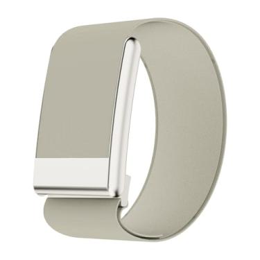 Imagem de fitspur Pulseira de substituição Hydroknit impermeável, compatível com WHOOP 5.0 WHOOP MG Life (cinza claro, MG)