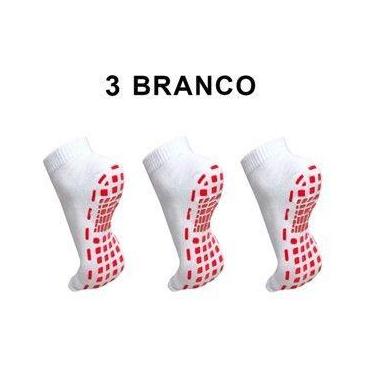 Imagem de 3 Par Meia Antiderrapante Hidroginástica Juvenil Adulto 33 38 e 38 44 
