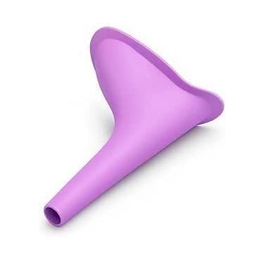 Imagem de URINOL FEMININO DE SILICONE DOBRÁVEL XIXI EM PÉ FUNIL LAVÁVEL PORTÁTIL PÓS OPERATÓRIO GESTANTES PENICO PORTÁTIL