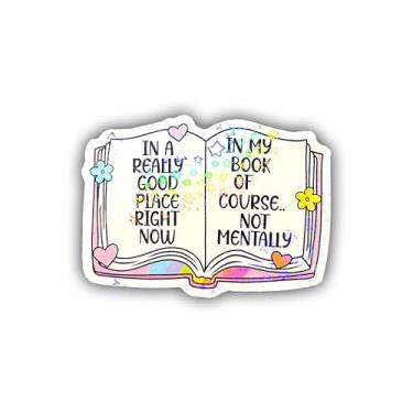 Imagem de BELISMIA 3 adesivos holográficos em um lugar realmente bom agora, adesivos impermeáveis de vinil holográfico multicolorido para laptop, celular, garrafa de água Kindle