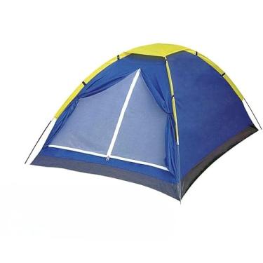 Imagem de Cabana Acampamento, Barraca Camping 2/4 Pessoas, Barraca de Acampamento A Prova D'Água(4 Pessoas)