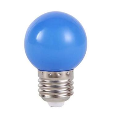 Imagem de Lâmpada Bolinha G45 Led 1W Azul E27 220V - EMBULED, 220V