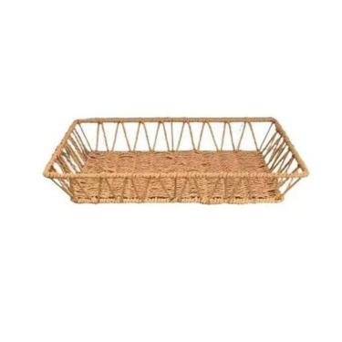 Imagem de Bandeja Decorativa Retangular Bege 38X28X6Cm- Royal