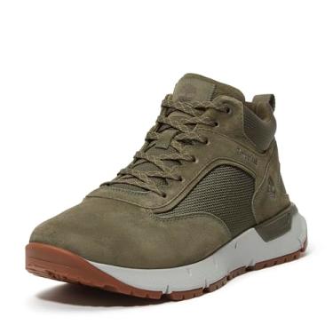 Imagem de Timberland Voyager Park Tênis masculino de renda média, Camurça verde escuro, 40 BR