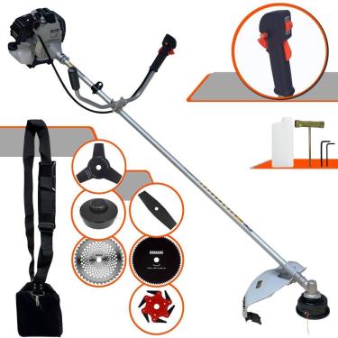 Imagem de Roçadeira Toyama Tbc43h 43cc 1,7hp Com Carretel + 5 Lâminas