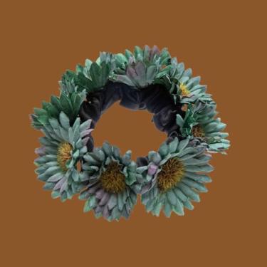 Imagem de Laço de cabelo de girassol para mulheres, corda de cabelo doce, acessórios elásticos para coque de rabo de cavalo