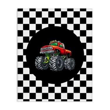 Imagem de Stupell Industries Arte de parede em tela Monster Truck Dude, design de Kim Allen, 76 x 61 cm