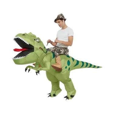 Imagem de Fantasia Inflável De Dinossauro T-Rex Para Adultos, Traje Engraçado Pa